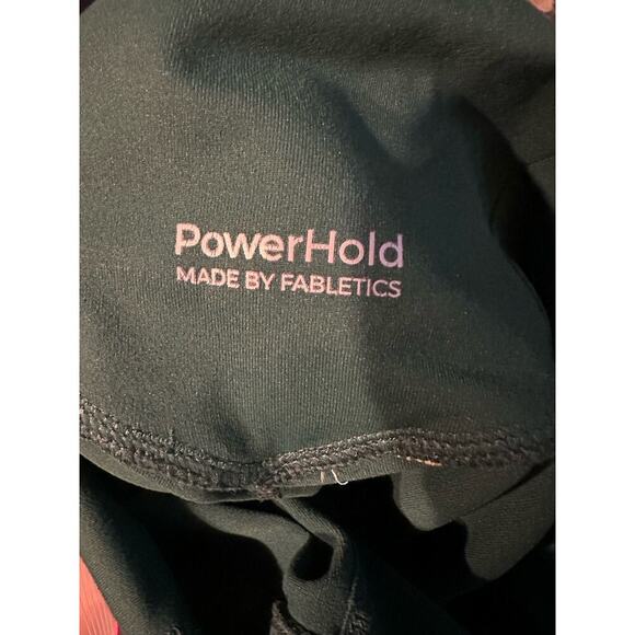 Fabletics Powerhold Women Medium Green Stretch Legging Yoga Athleisure Ballet - Picture 2 of 8